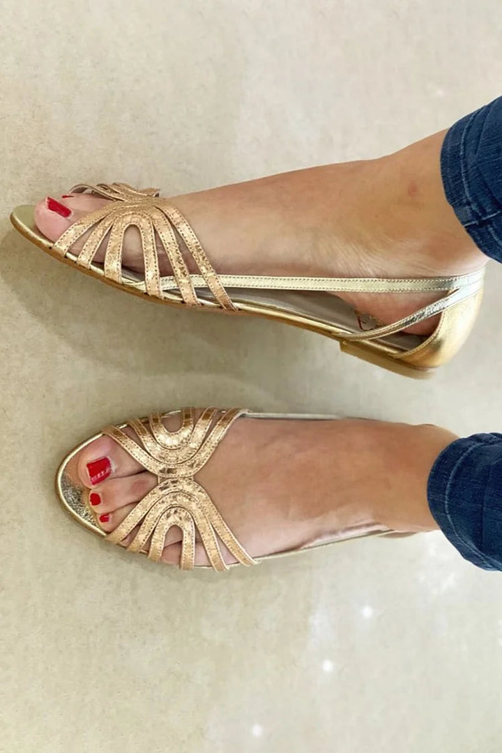 Eleonora | Gouden Sandalen Zomerlicht