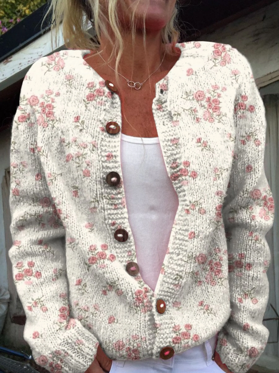 Evanthea™ | Vintage Bloemen Gebreide Cardigan Trui
