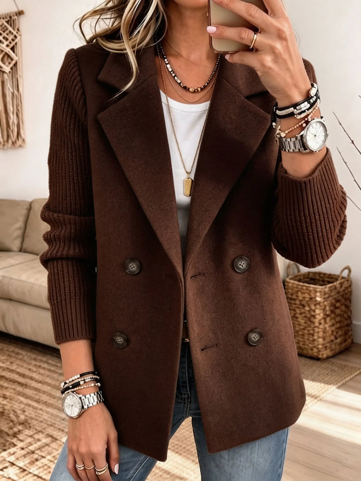 Elise | Elegante blazer met contrasterende mouwen