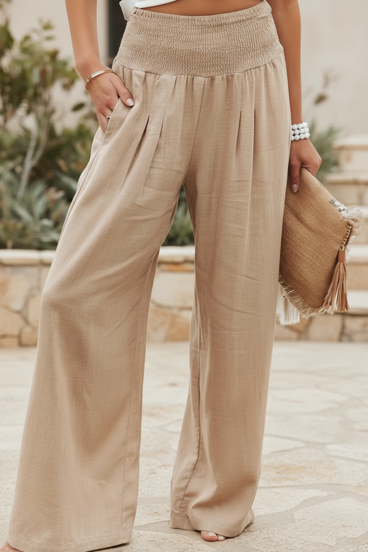 SELIMA - STRAND WIDE-LEG BROEKEN