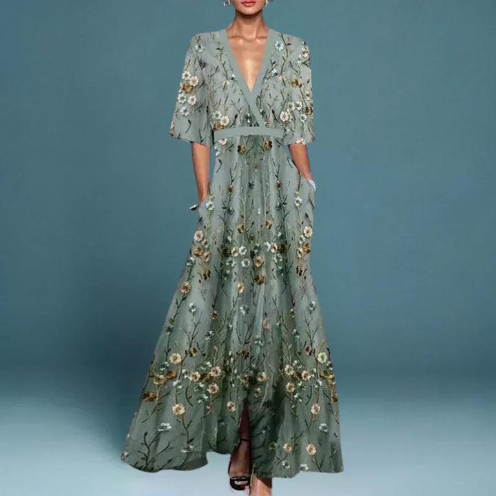 Hazel - Elegante Bloemen Wikkeljurk