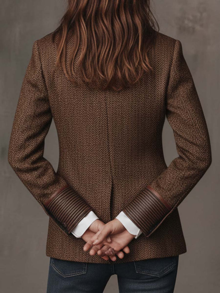 Gisèle | Blazer met chevronpatroon