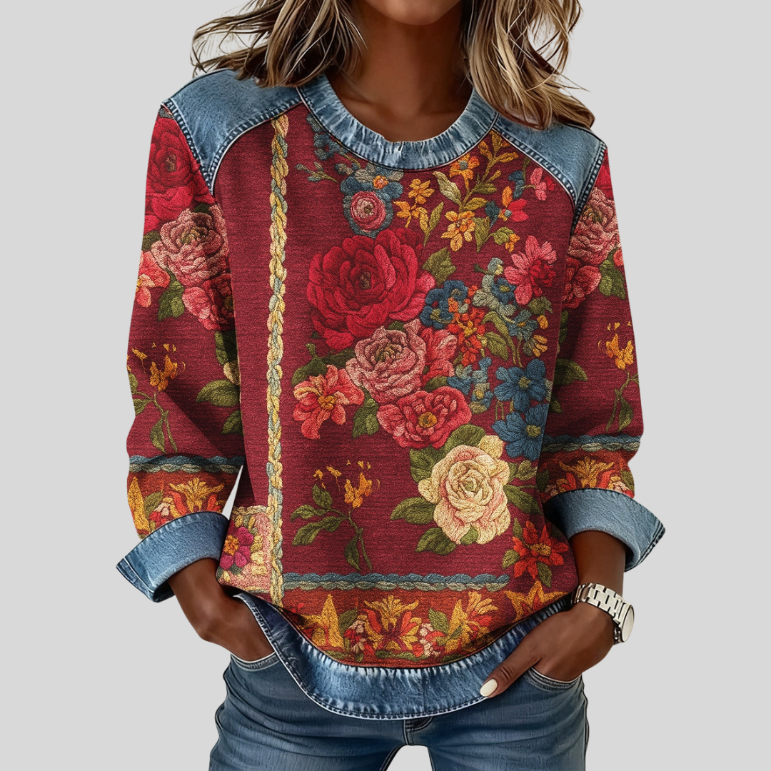 Junelle™ | Trui met bloemenpatroon