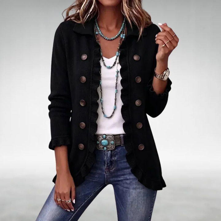 Eve | Klassiek vest met ruches