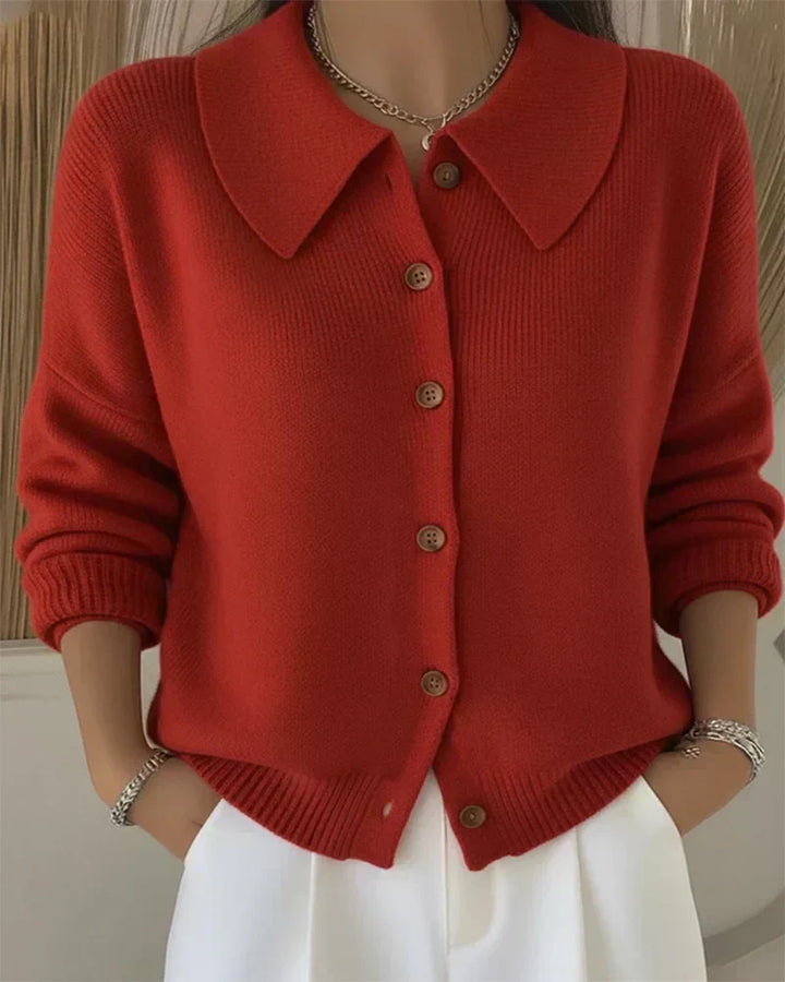 Vespera™ | Knopkragen Cardigan