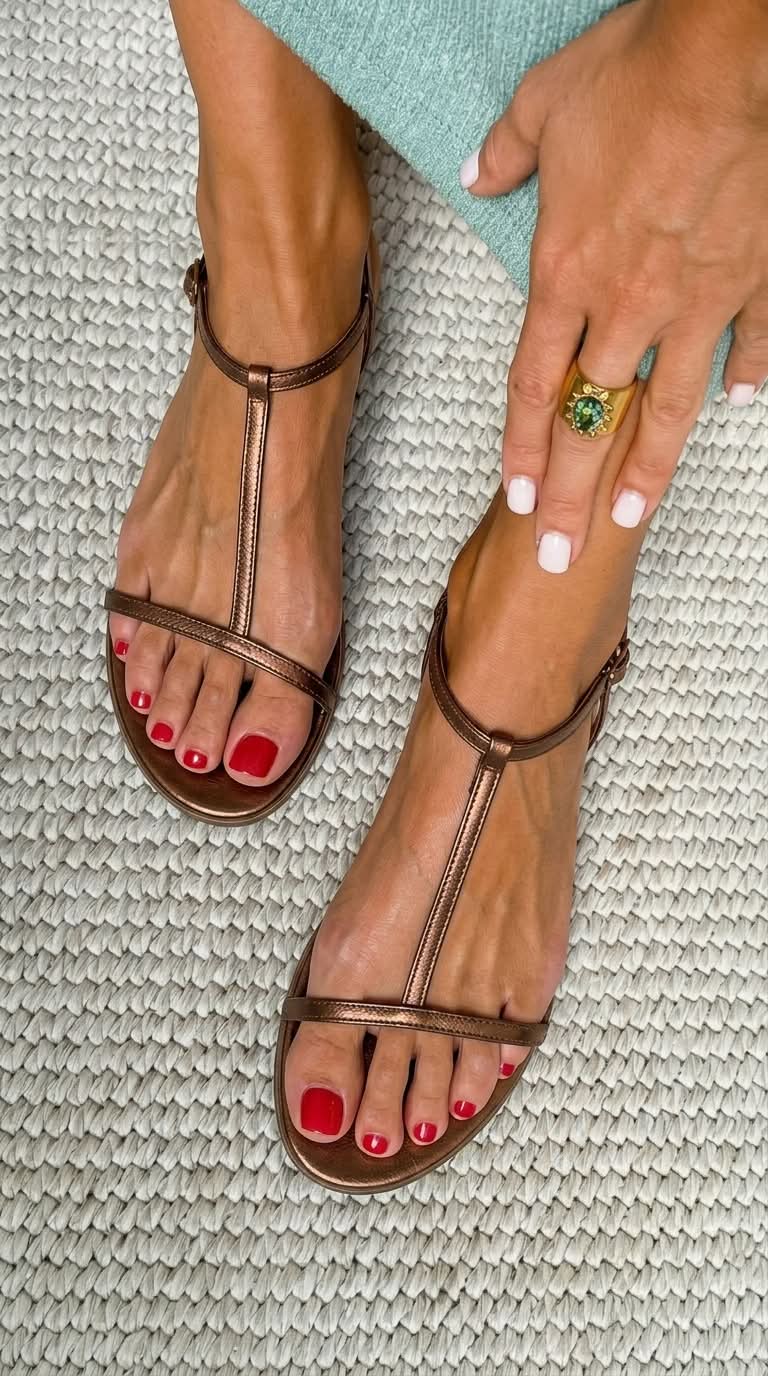 Rosalba | Gouden Sandalen Lente