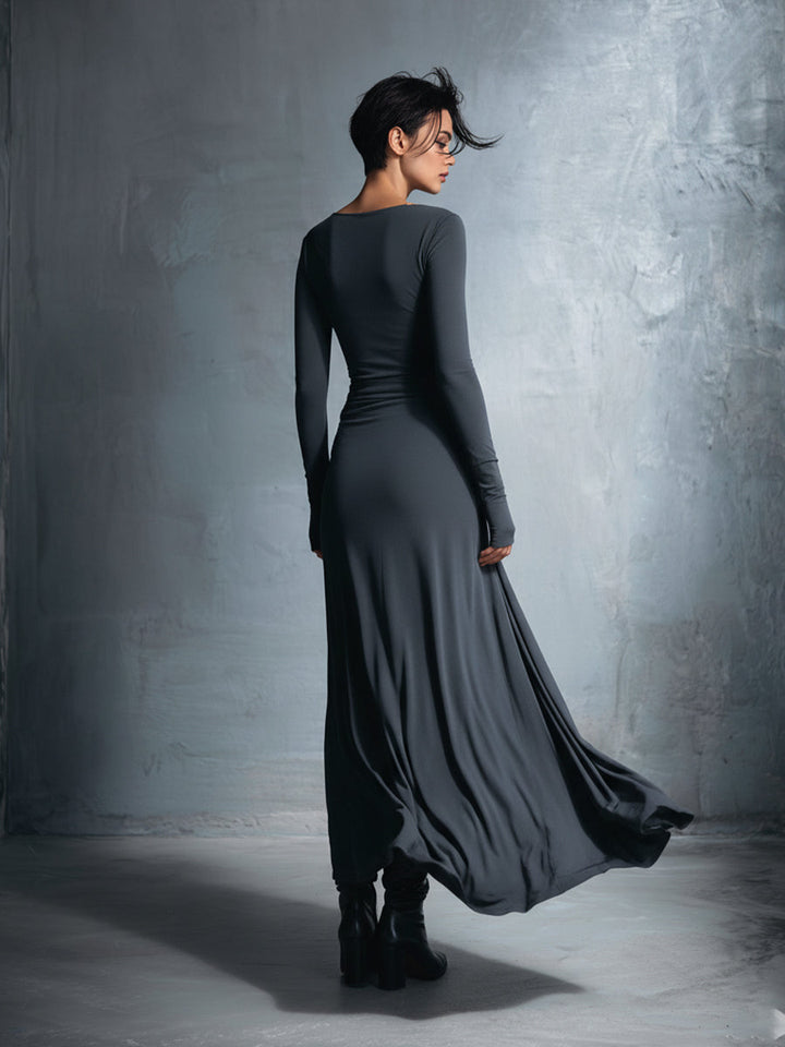 Naiara | Maxi-jurk met zijknoop