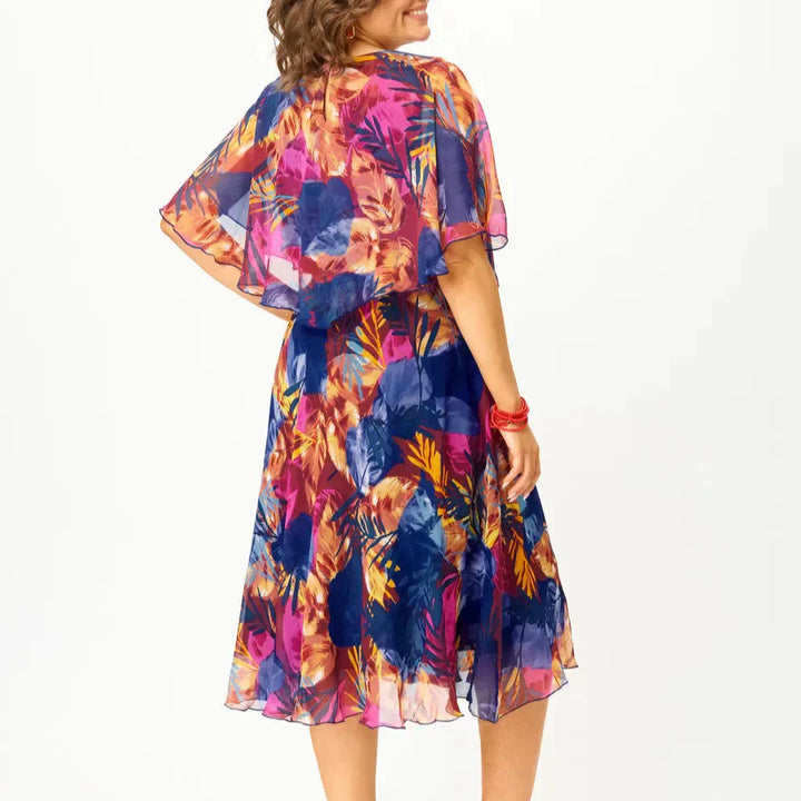 BARBARA | COMFORTABELE PLUS SIZE CHIFFON JURK