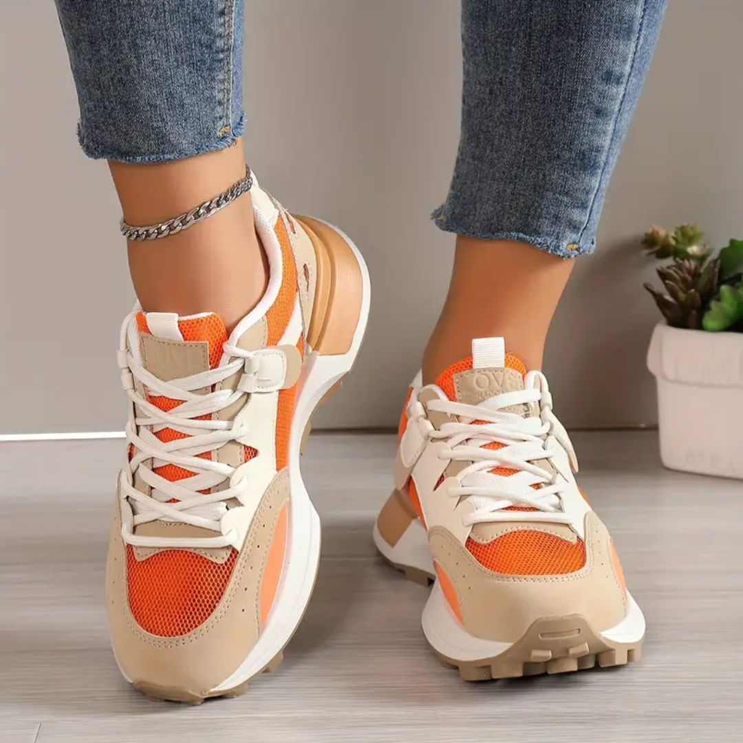 Armanavi | Oranje Sneakers met rubber zool