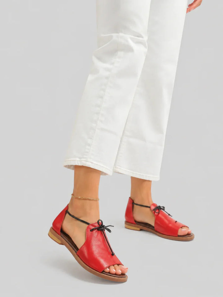 LILLIANA – SANDALEN VAN LEER MET BANDJES