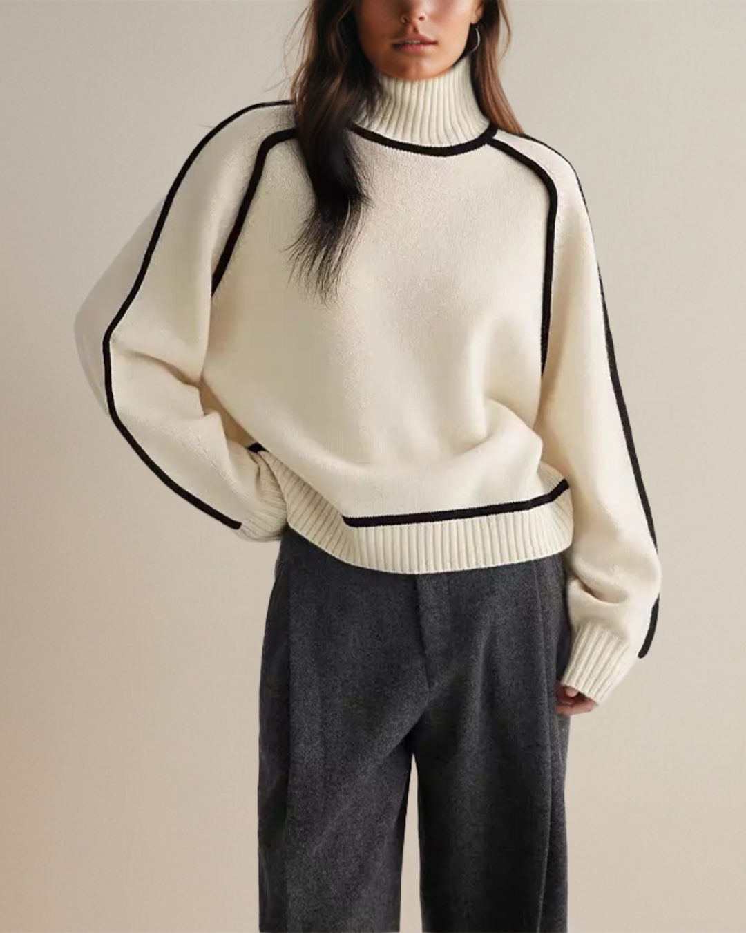 Aveline | Coltrui met contrasterende biezen