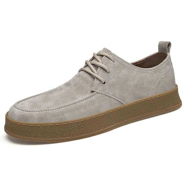 Matte Leren Oxford Schoenen voor Heren - Slim Casual Stijl