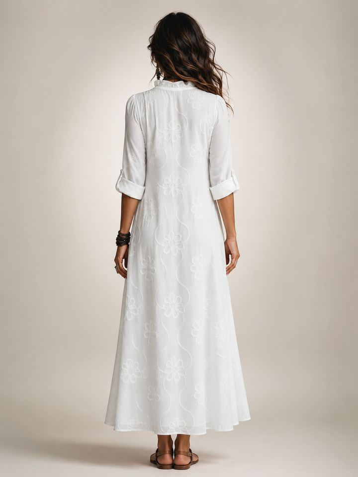 Lotte | Taille-verstevigende Bloemen Zomerjurk