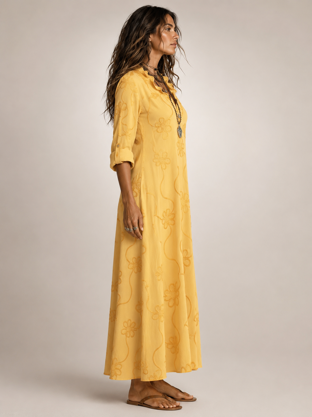 Lotte | Taille-verstevigende Bloemen Zomerjurk