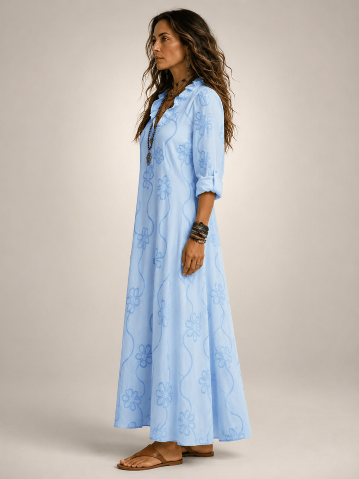 Lotte | Taille-verstevigende Bloemen Zomerjurk