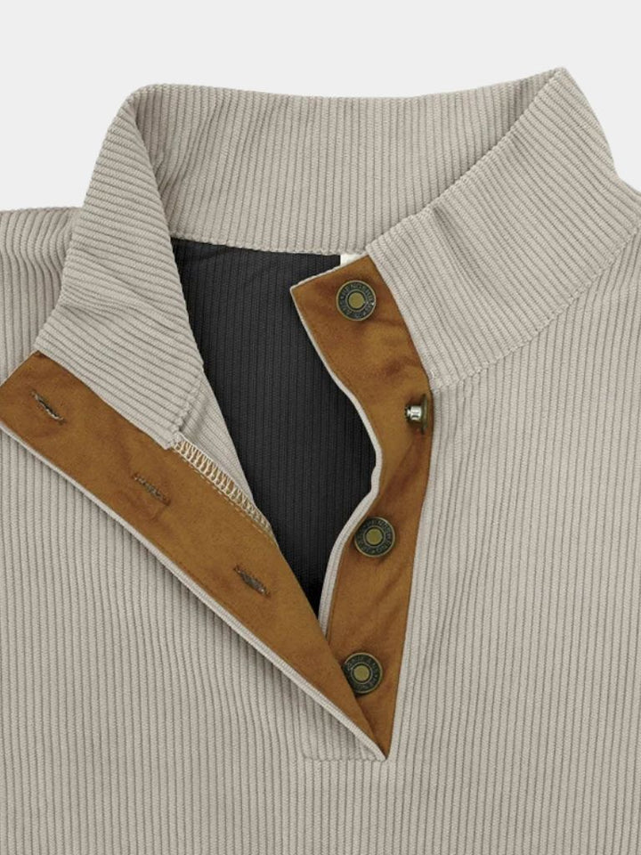 Van Laarhoven Mode | Retro herentrui met hoge kraag