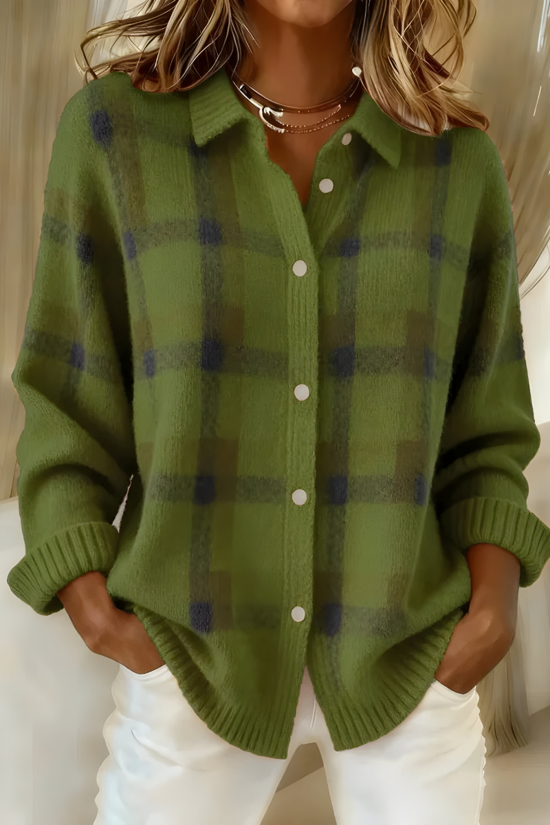 Camille™ | Geruite Cardigan