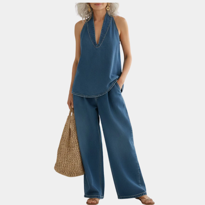 Ivy | Twinset Denim Met Vintage Effect Zacht Gewassen