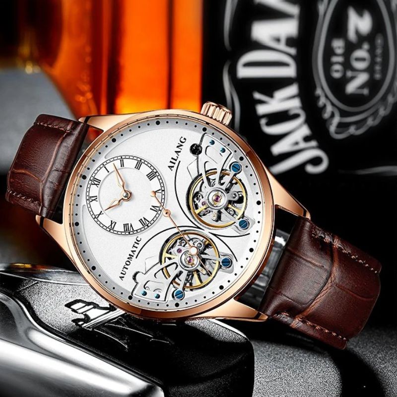 Dubbele Tourbillon Luminous Mechanische Horloge