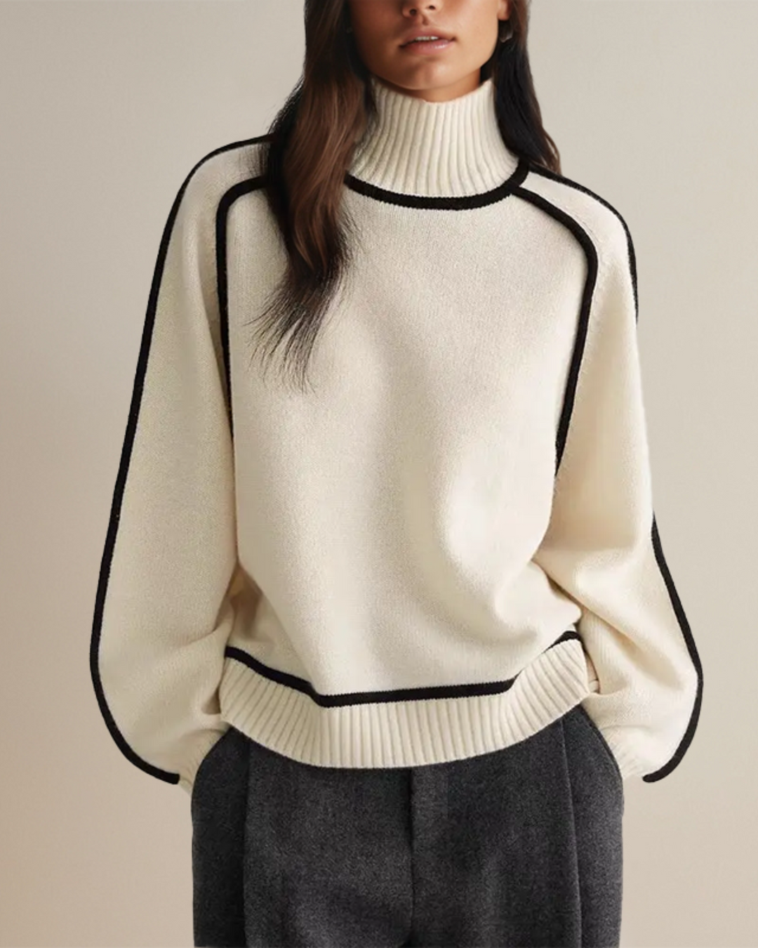 Aveline | Coltrui met contrasterende biezen