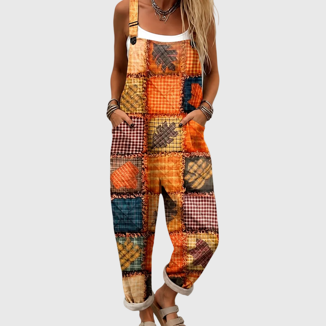Comfortabele Geprinte Salopette