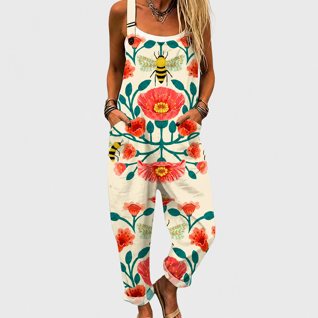 Comfortabele Geprinte Salopette
