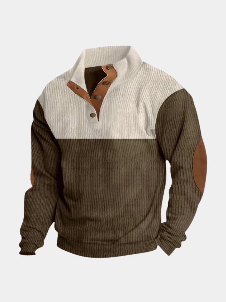 Van Laarhoven Mode | Retro herentrui met hoge kraag