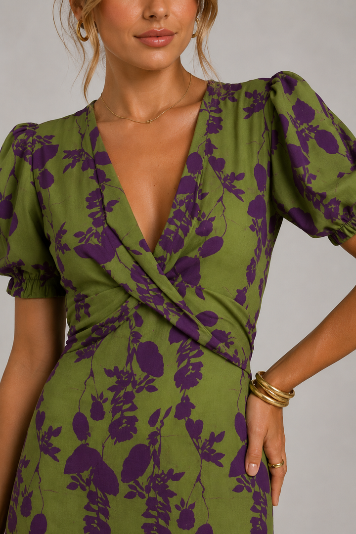 Virel | Jurk met Bloemenpatroon