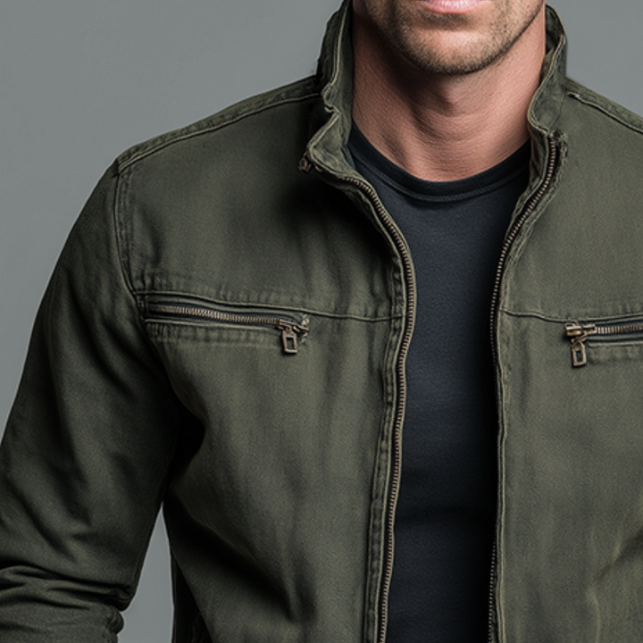 Tobias | Vintage jas met ritssluiting