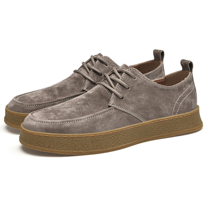 Matte Leren Oxford Schoenen voor Heren - Slim Casual Stijl