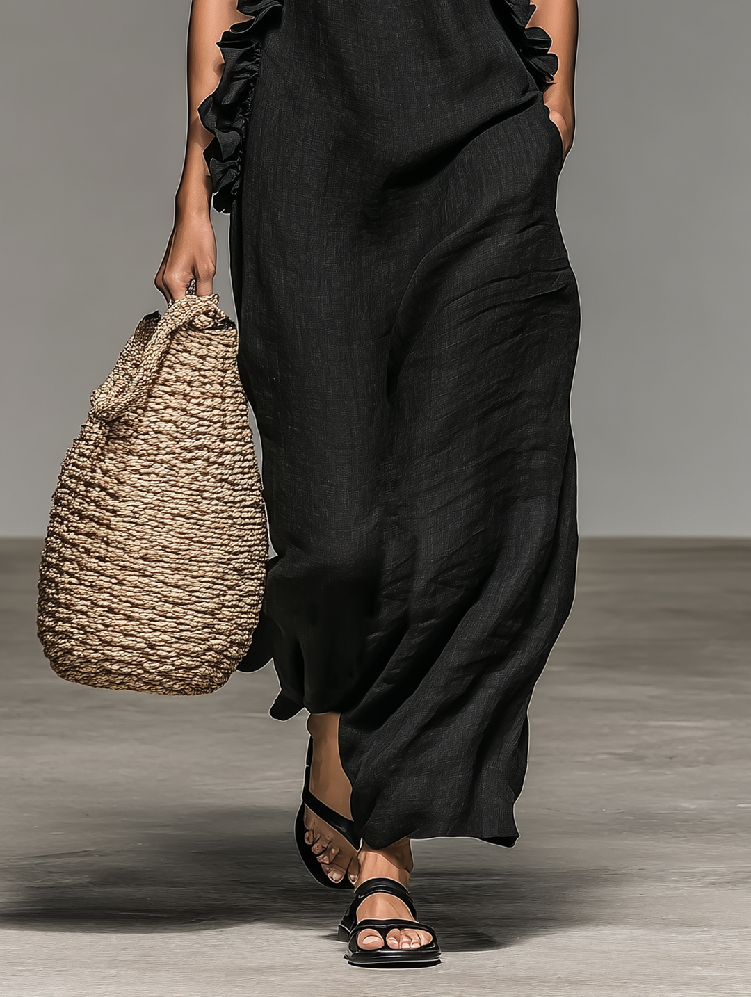 Luna | Maxi Jurk met Zakken