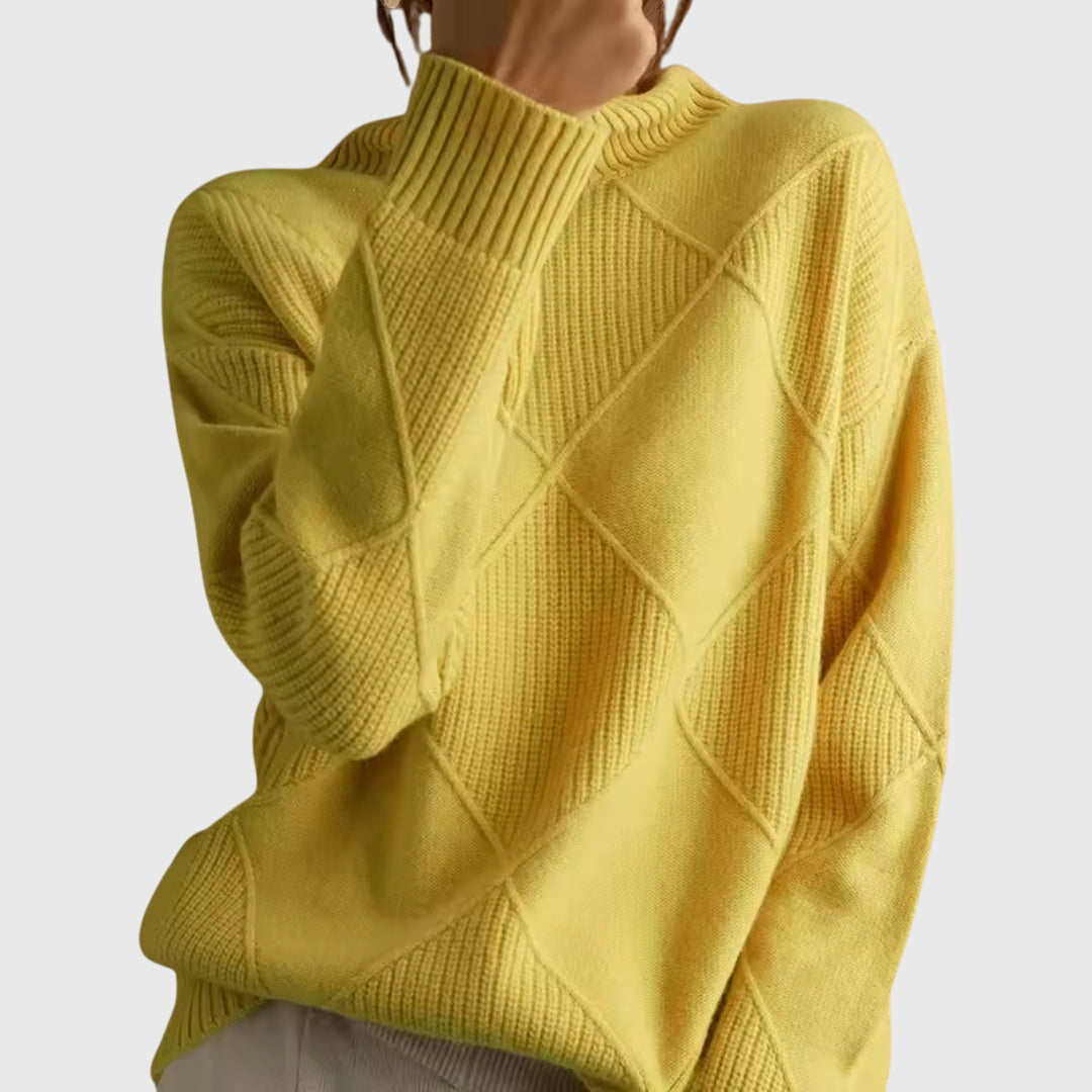 Angela | Coltrui met geometrisch patroon