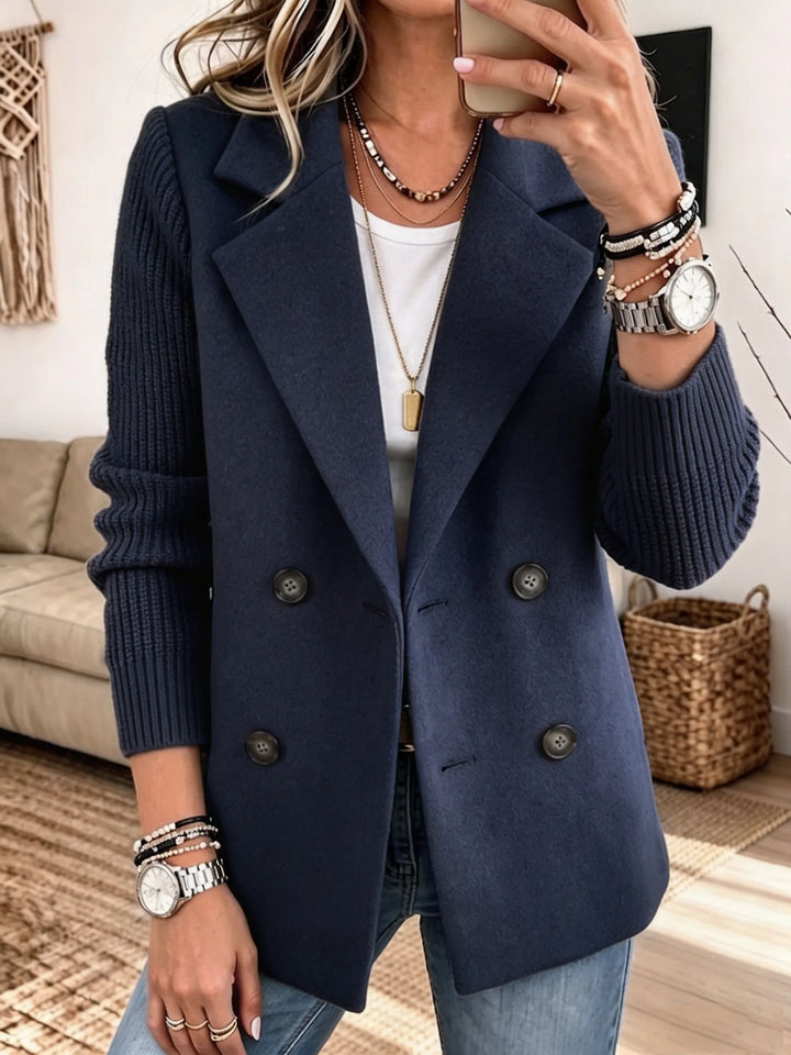 Elise | Elegante blazer met contrasterende mouwen