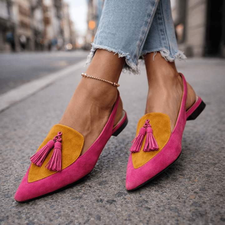 Eliza | Sandalen met bandjes en franjes