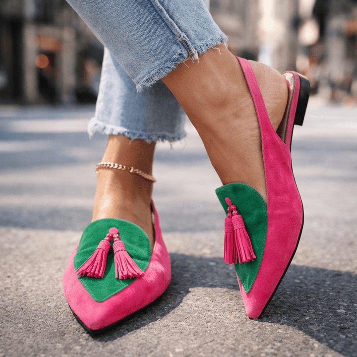 Eliza | Sandalen met bandjes en franjes