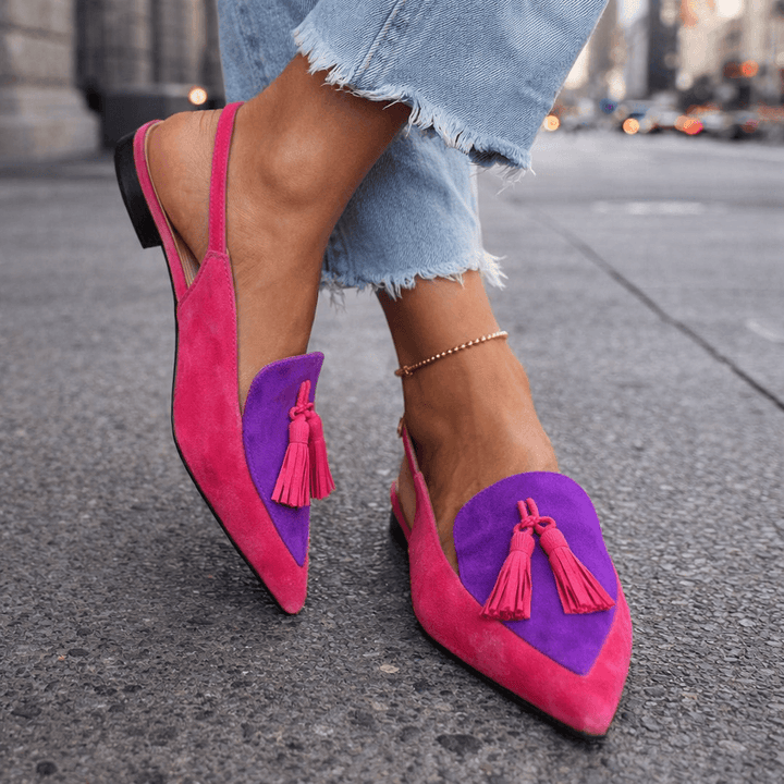 Eliza | Sandalen met bandjes en franjes