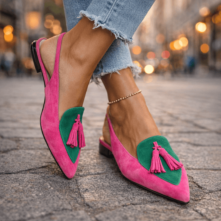 Eliza | Sandalen met bandjes en franjes