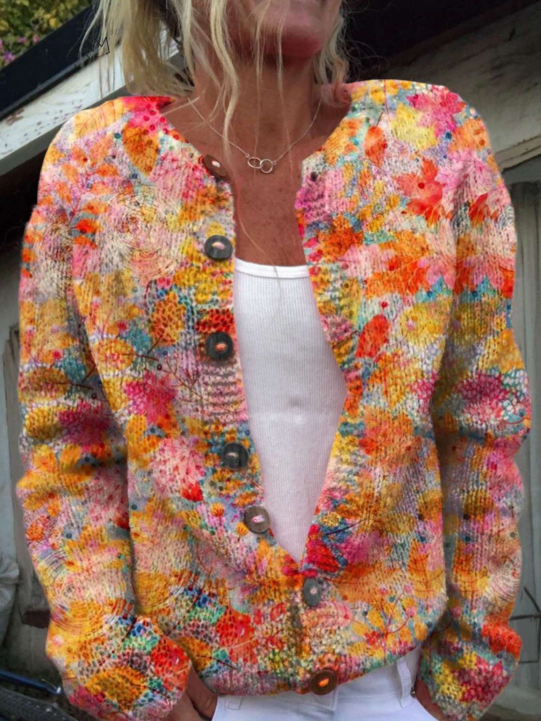 Helena™ | Vintage Brei Cardigan Trui