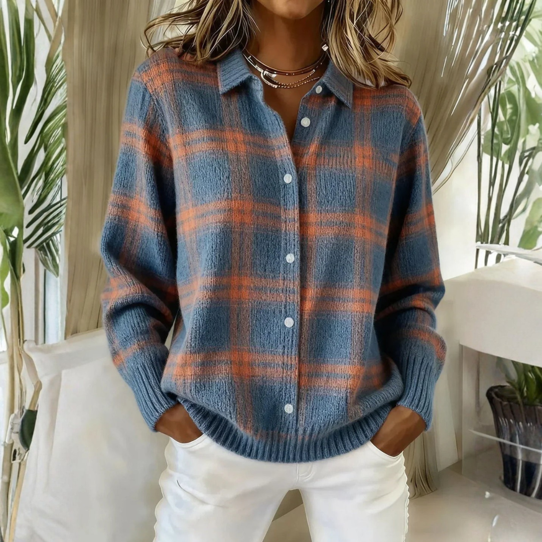 Grace | Vest met ruitpatroon