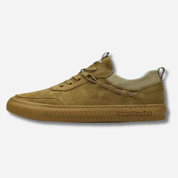 Casual Suède Sneakers met Textuur Zool