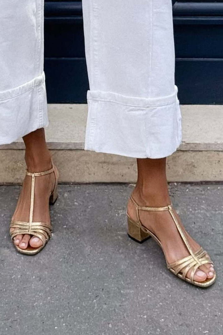 Allegra | Gouden Sandalen Elegante Dagelijksheid