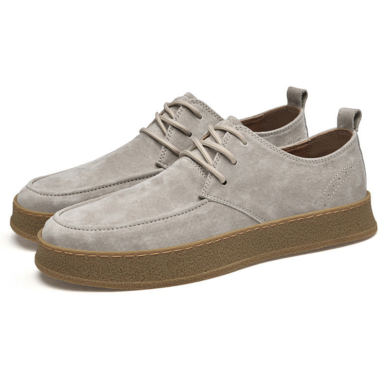 Matte Leren Oxford Schoenen voor Heren - Slim Casual Stijl