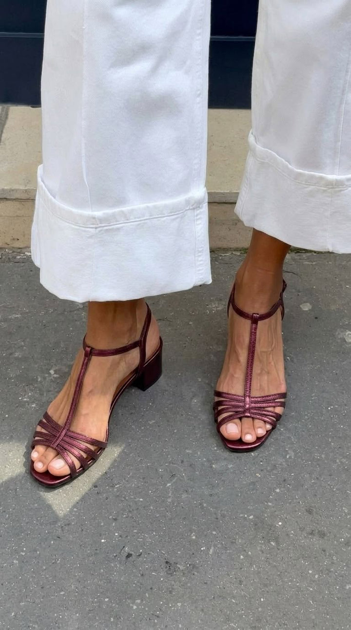 Allegra | Gouden Sandalen Elegante Dagelijksheid