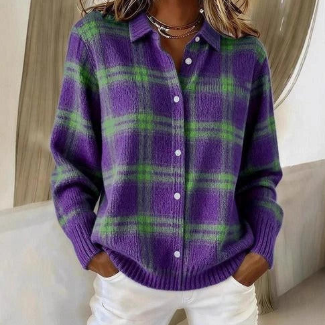 Florence | Vest met ruitpatroon