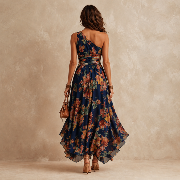 Celeste | One-Shoulder Floral Maxi