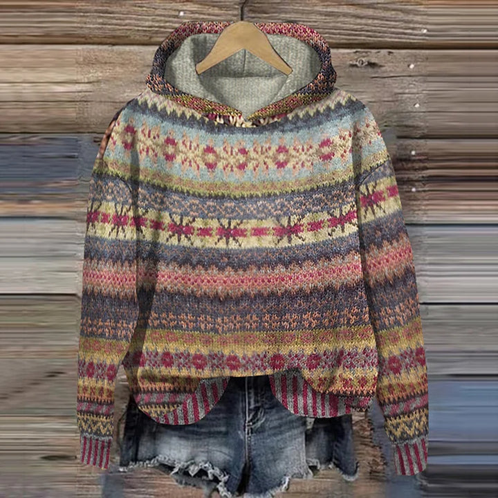 Chloé | Trui met capuchon en grafisch patroon