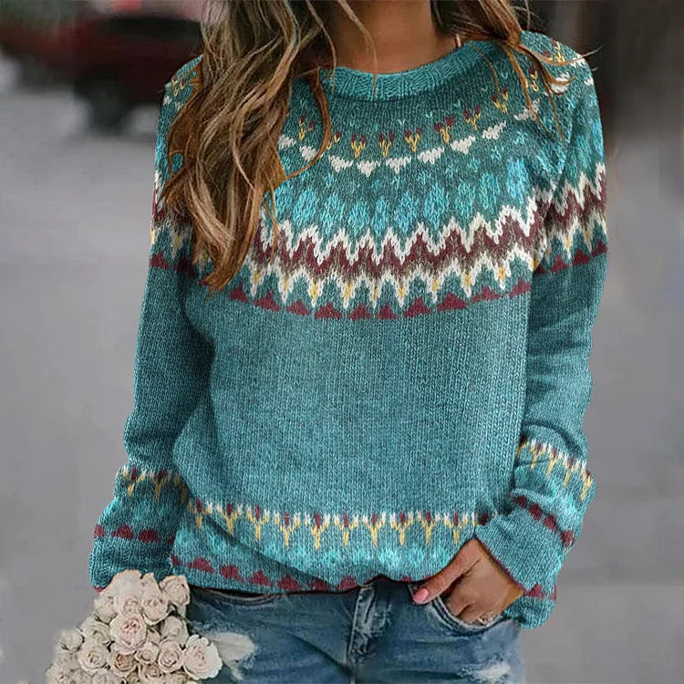 Sylvie | Trui met Scandinavisch patroon