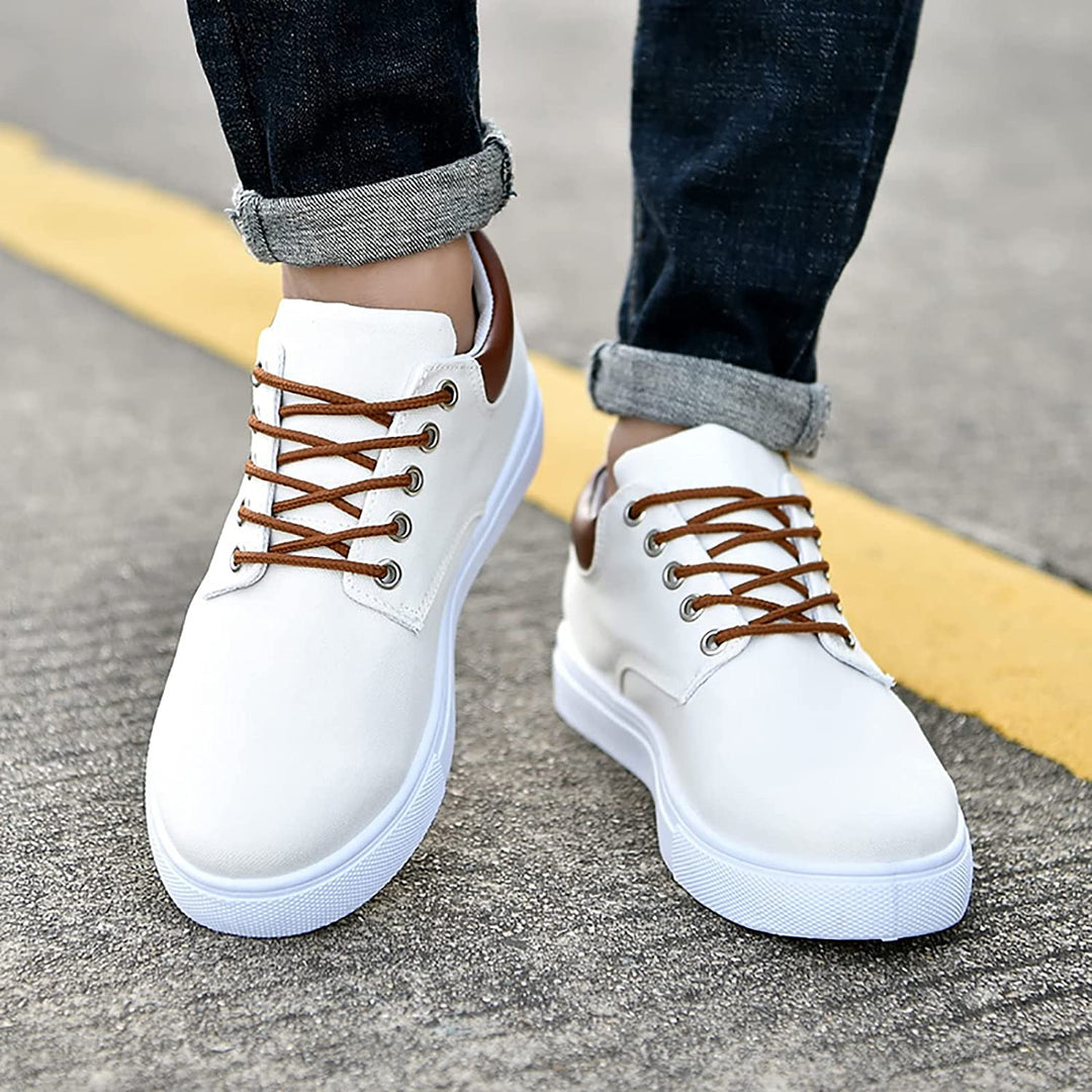 Farnham | Stoere herensneakers met witte zool