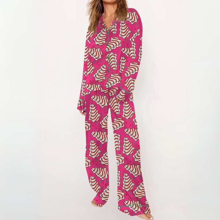 SYLIA™ - Casual Gedrukt Overhemd en Comfortabele Pyjama