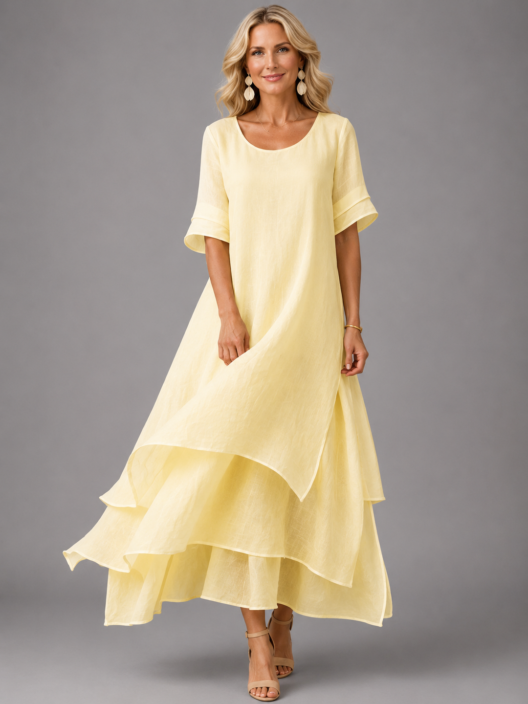 Linde | Flowing Grace Maxi Jurk